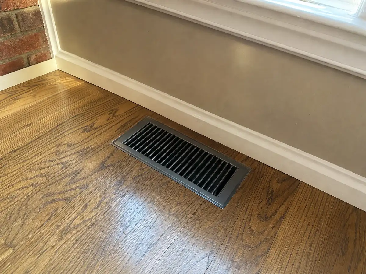 Freshly cleaned vent back in place — completed job in Houston, TX